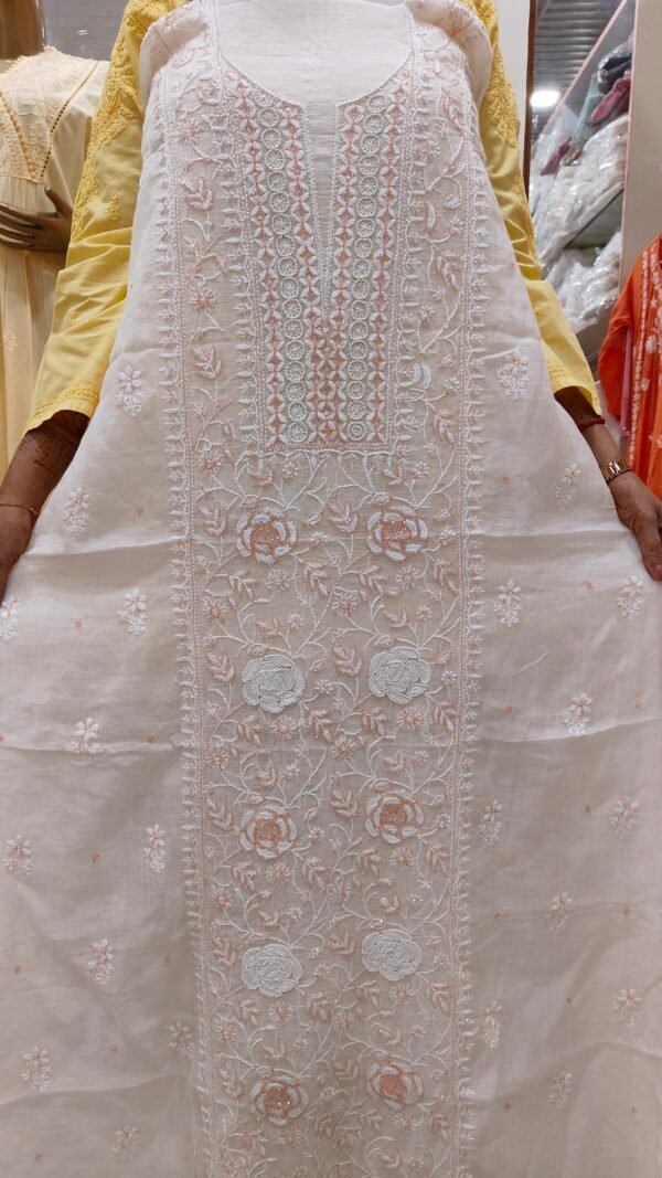 Mul Chanderi Kuri Fabric With Dupatta
