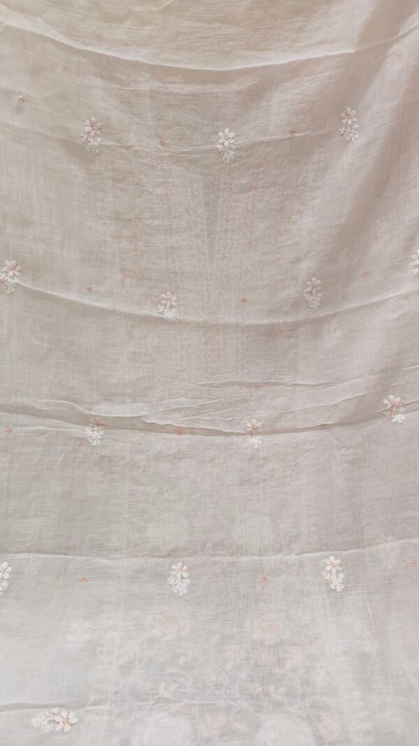 Mul Chanderi Kuri Fabric With Dupatta - Image 6