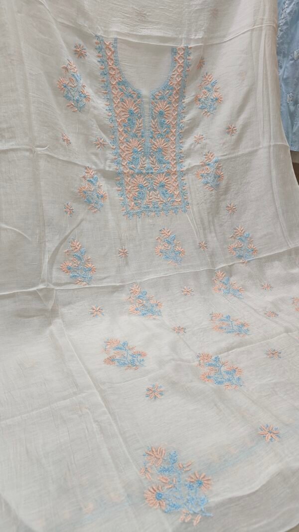 Mul Chanderi Kurta and Dupatta Fabric - Image 2