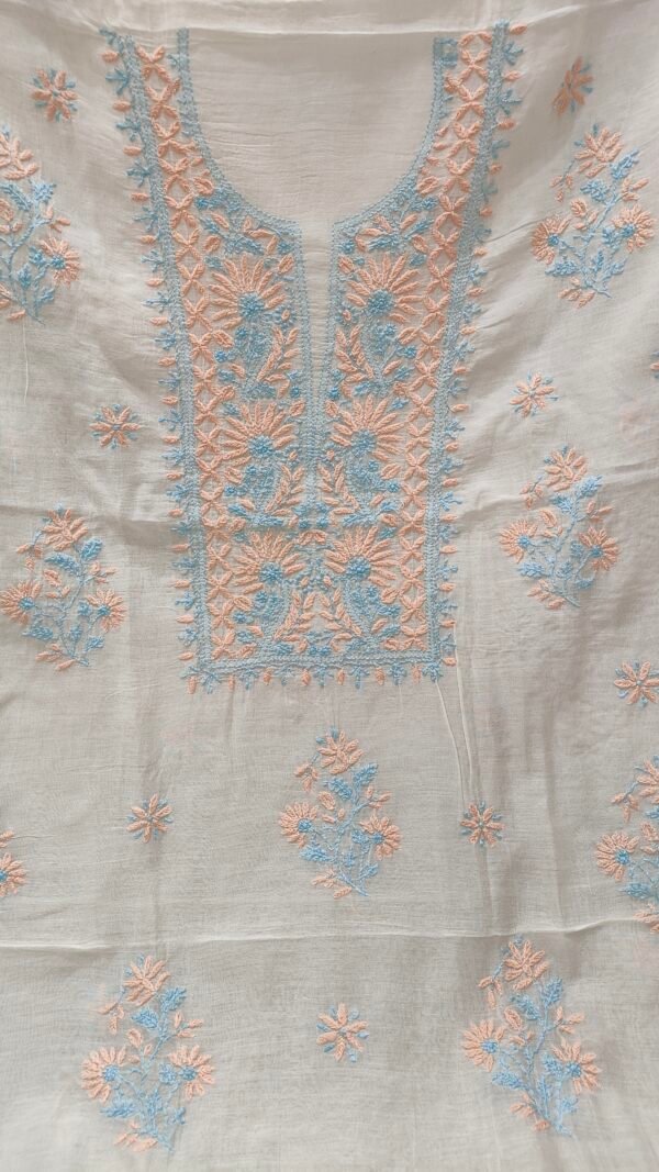 Mul Chanderi Kurta and Dupatta Fabric - Image 3