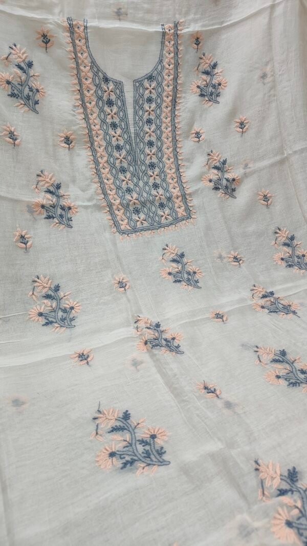 Mul Chanderi Kurta and Dupatta Fabric - Image 2