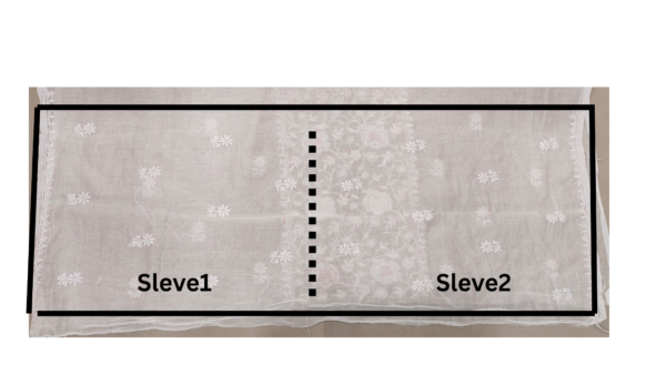 Mul Chanderi Kurti Fabric With Dupatta - Image 5