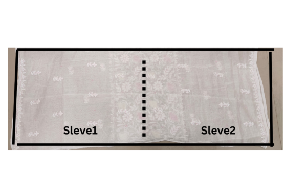 Mul Chanderi Kurta Fabric with Dupatta - Image 7