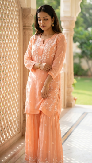 Pure Muslin Garara Set