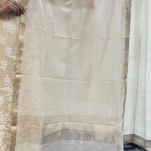 Mul Chanderi Dupatta with Zari Work Border.