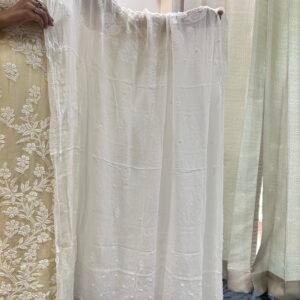 Pure Viscose Dupatta With Shadow Chikankari Work