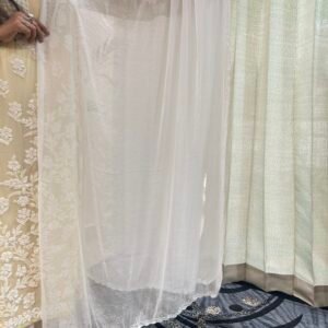 Chiffon Dupatta With Double Side Lace Work