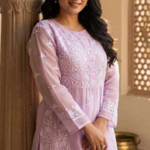 Pure Organza Kurta and Pant Set