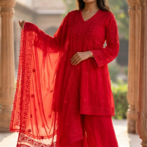 Pure Viscose Angrakha Pattern Top