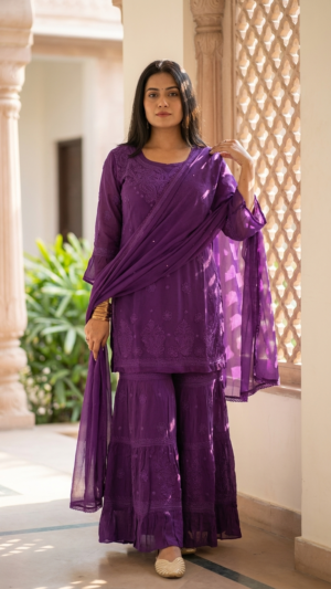 Pure Viscose Garara Set