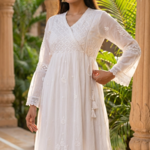 Pure Viscose Angrakha Gown