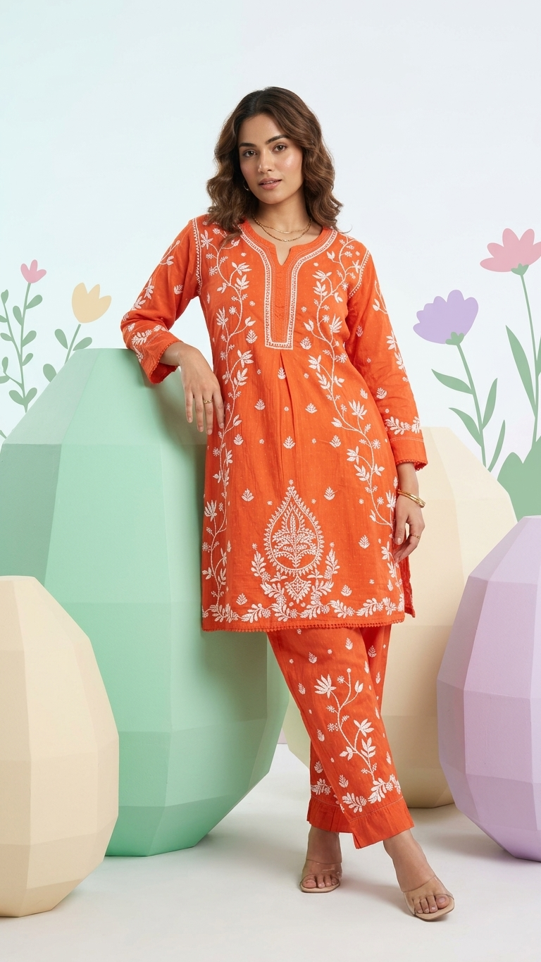 Pure Cotton Kurta and Pant Set