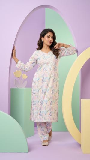 Cotton Kurta and Pant Set