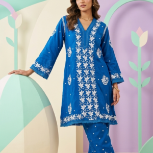 Pure Crepe Kurta and Pant Set