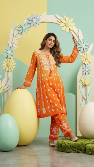 Pure Mul Chanderi Co-Ord Set