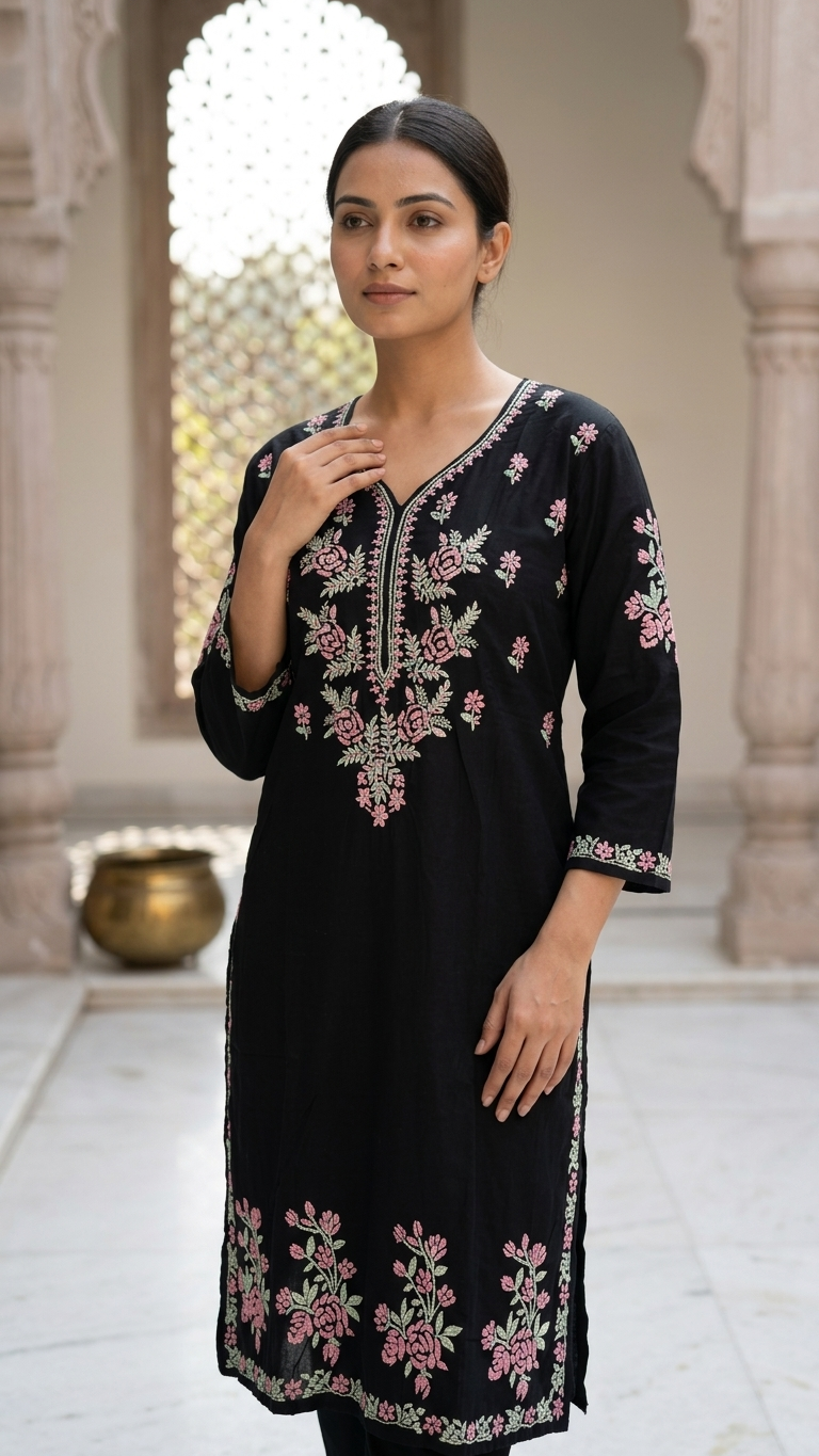 Premium Rayon Cotton Kurti - Image 2