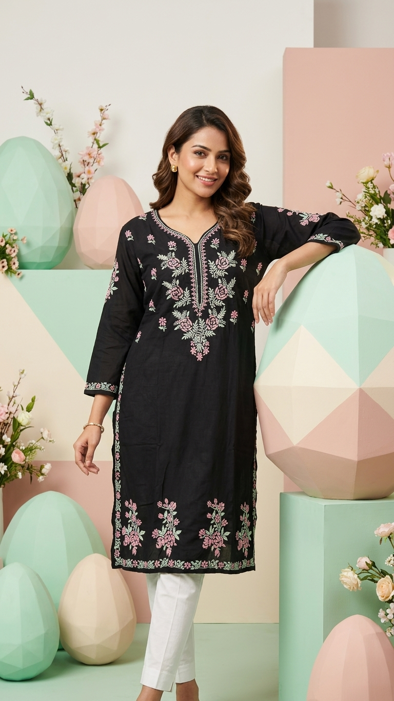 Premium Rayon Cotton Kurti