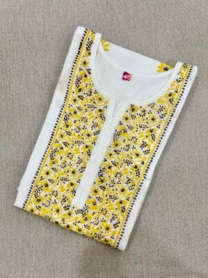 Pure Slub Cotton Kurti - Size 46