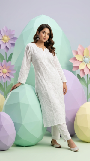Pure Mul Chanderi Kurti
