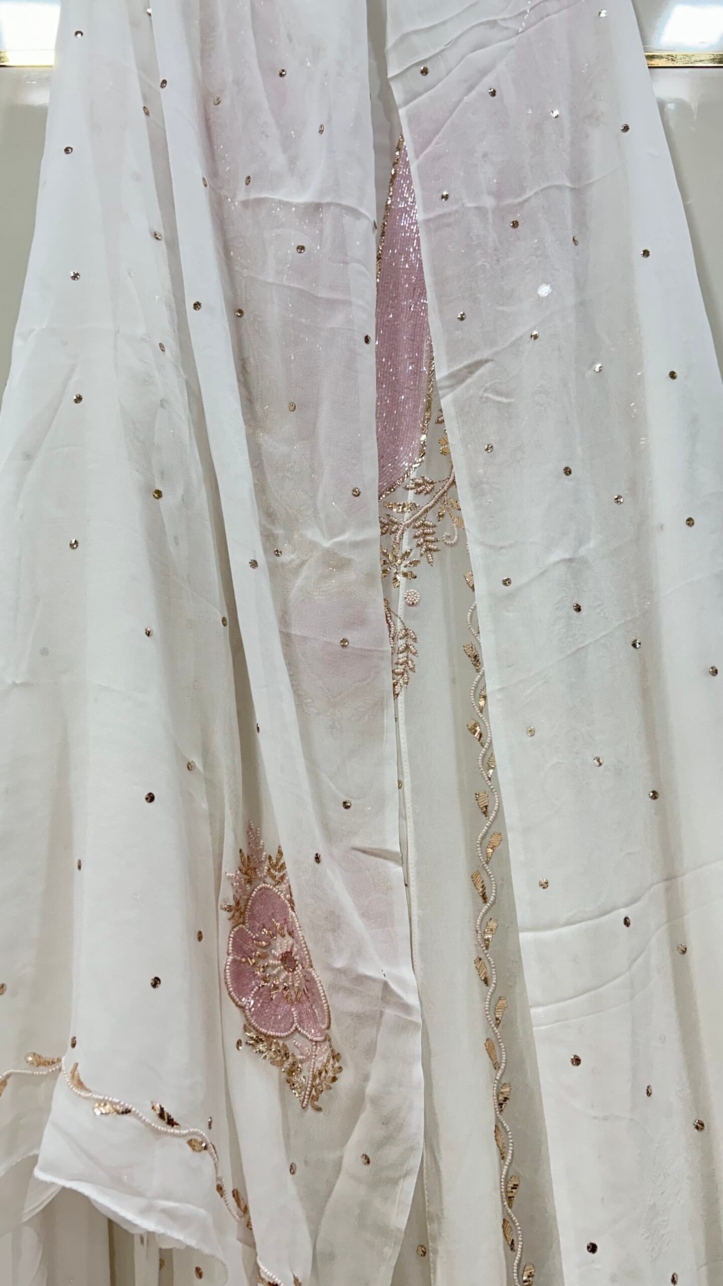 Pure Viscose Semi-Stitched Anarkali with Dupatta. - Image 4