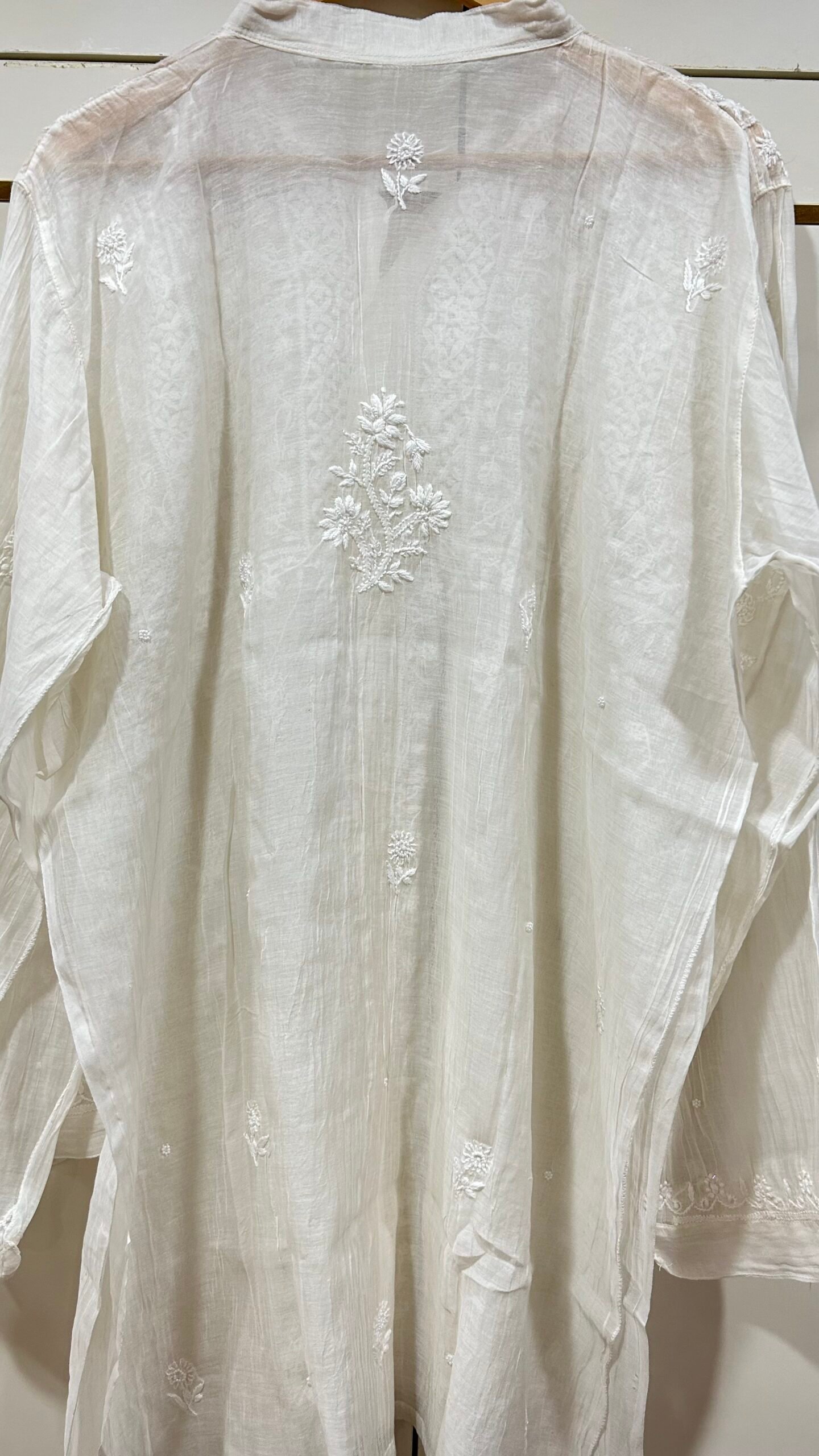Pure Mul Chanderi Semi-Stitched Shirt. - Image 3