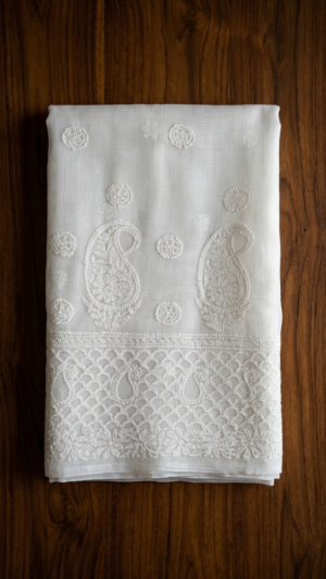 Pure Kota Doria Saree. White
