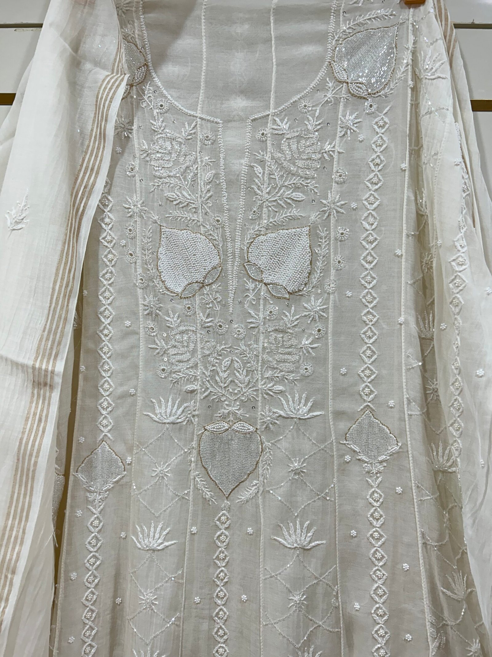 Pure Mul Chanderi Anarkali. - Image 2