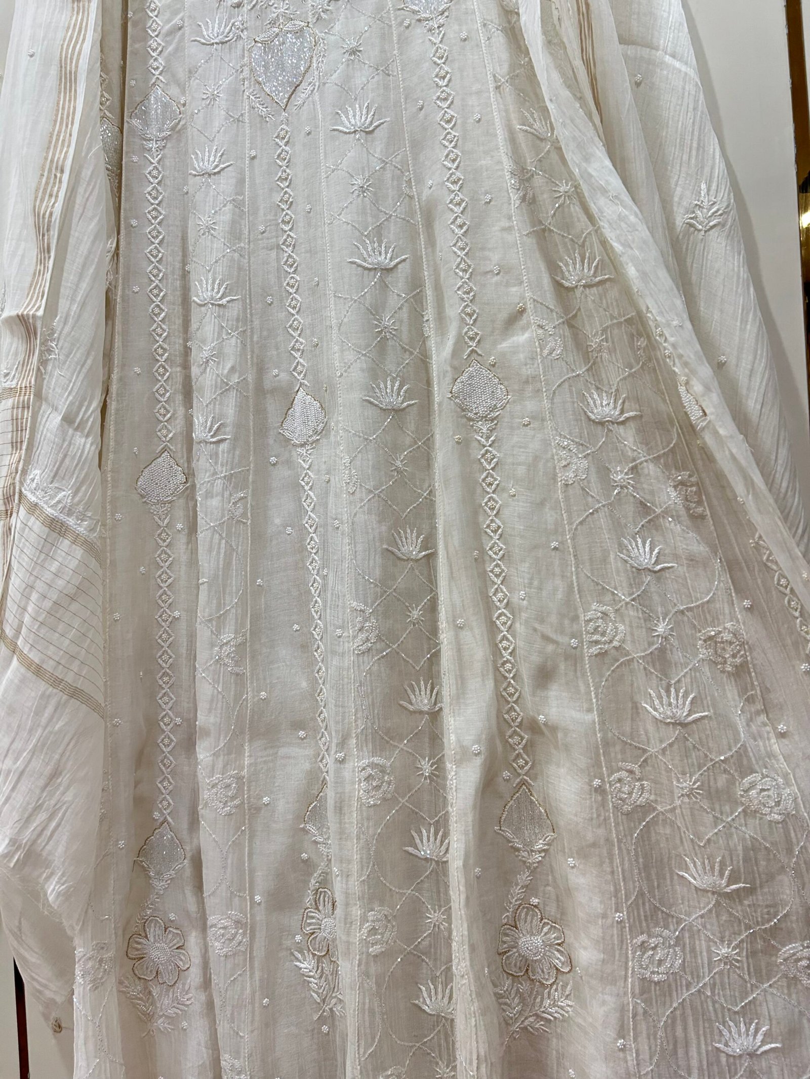 Pure Mul Chanderi Anarkali. - Image 3