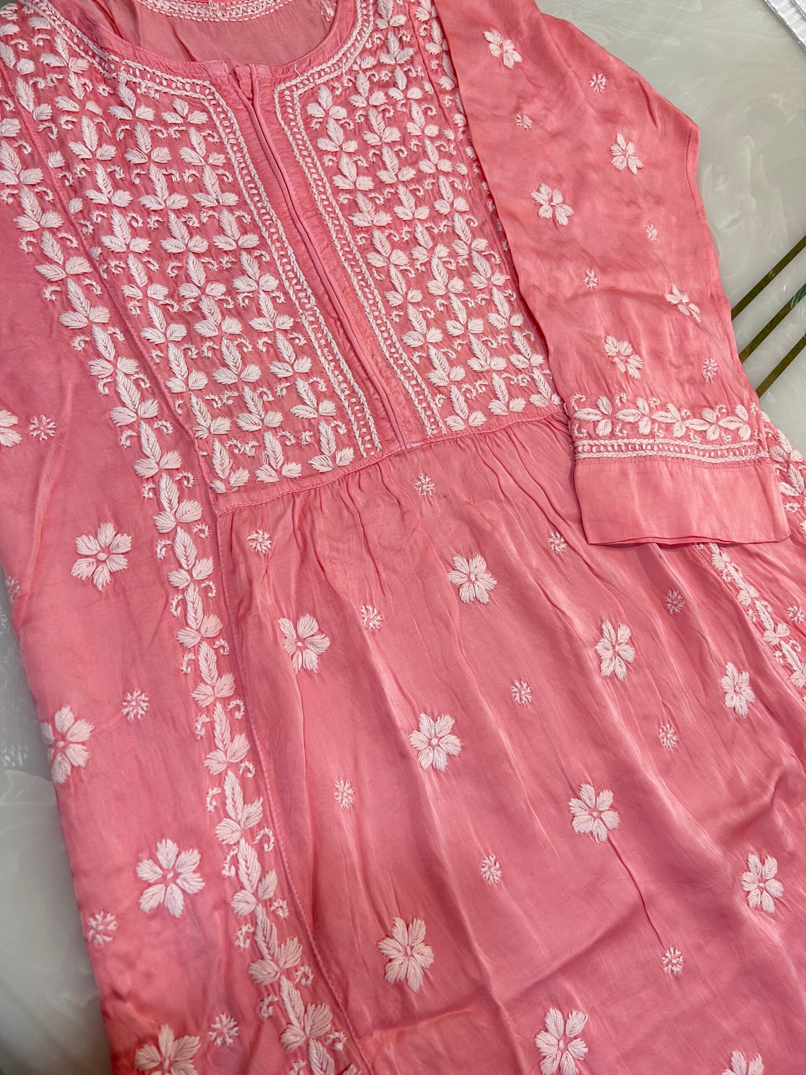 Pure Modal Satin Kurti. - Image 2