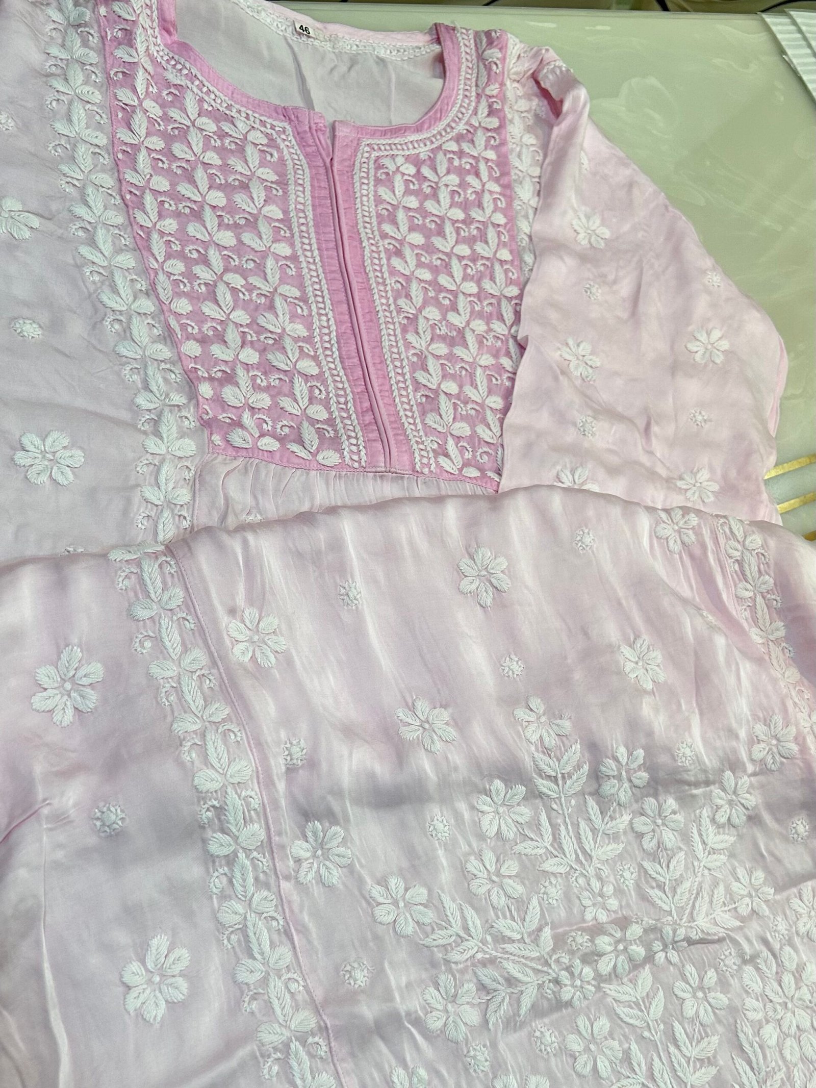 Pure Modal Satin Kurti. - Image 2