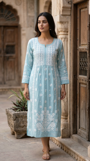 Pure Modal Satin Kurti.