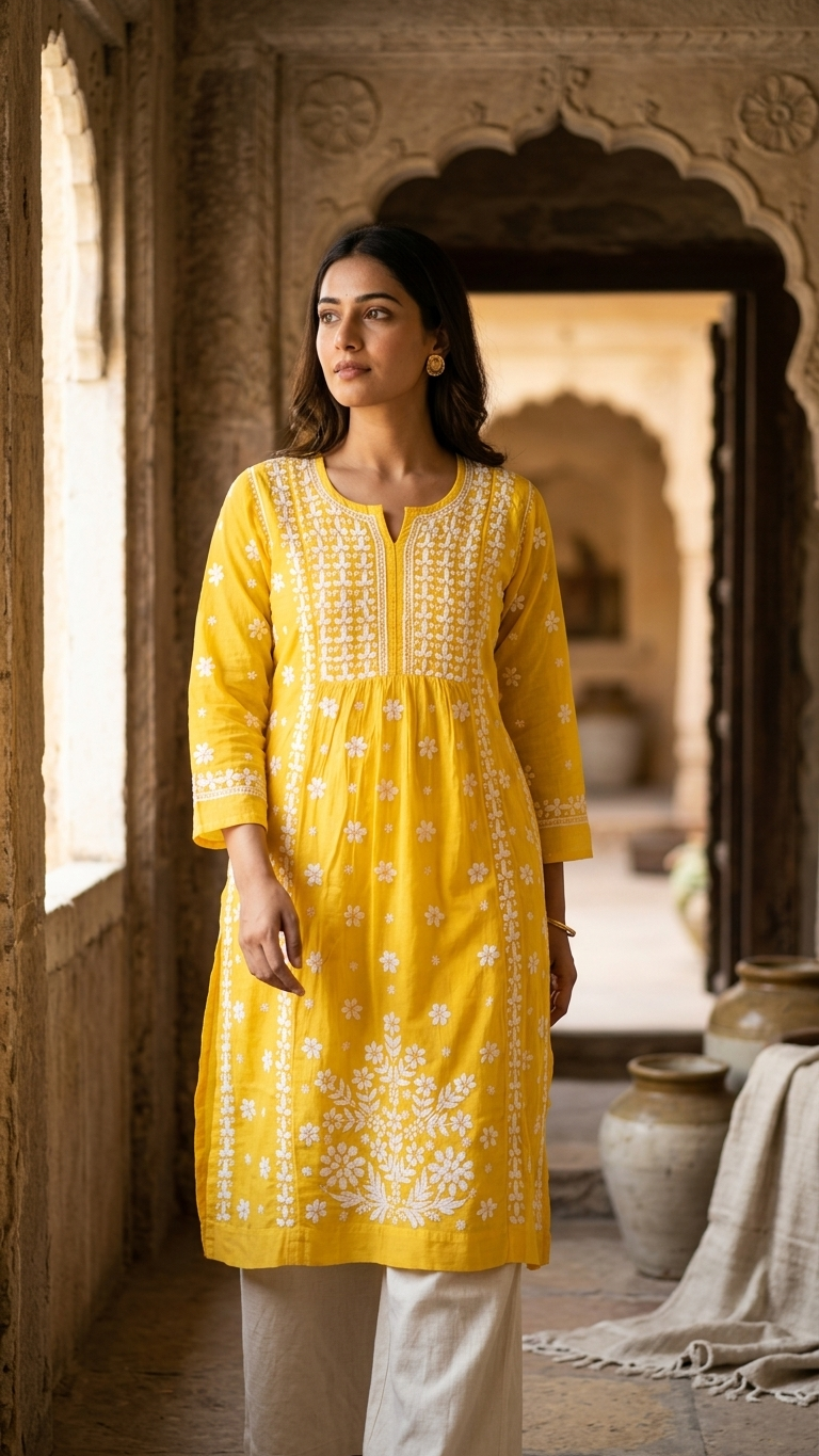 Pure Modal Satin Kurti.
